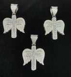 Angel Cross Pendant with 20" rope chain