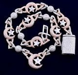 Iced Out Moonstar Chain