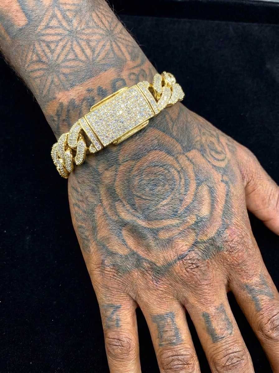 Baller Baguette Cuban Bracelet