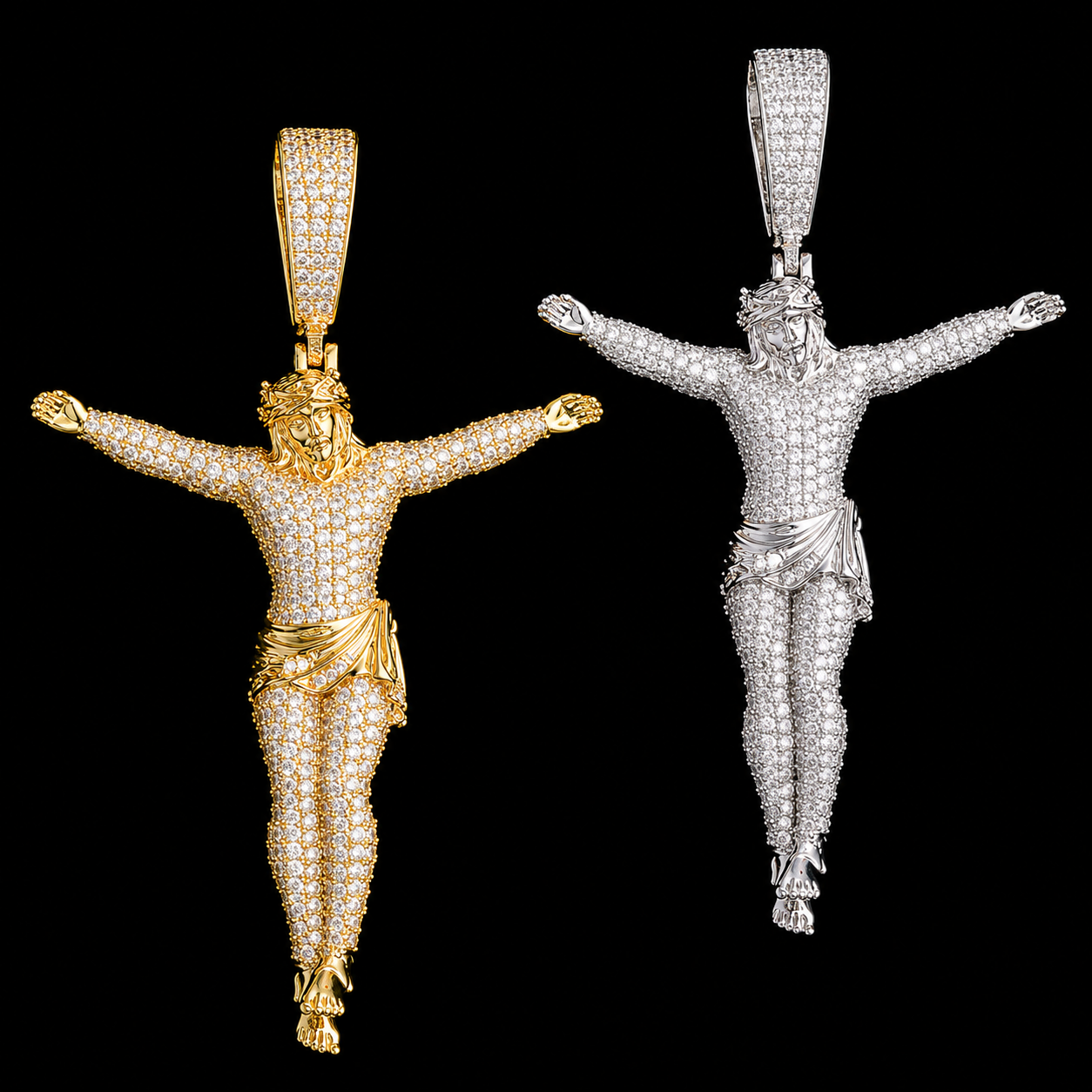 Iced Out Jesus Pendant