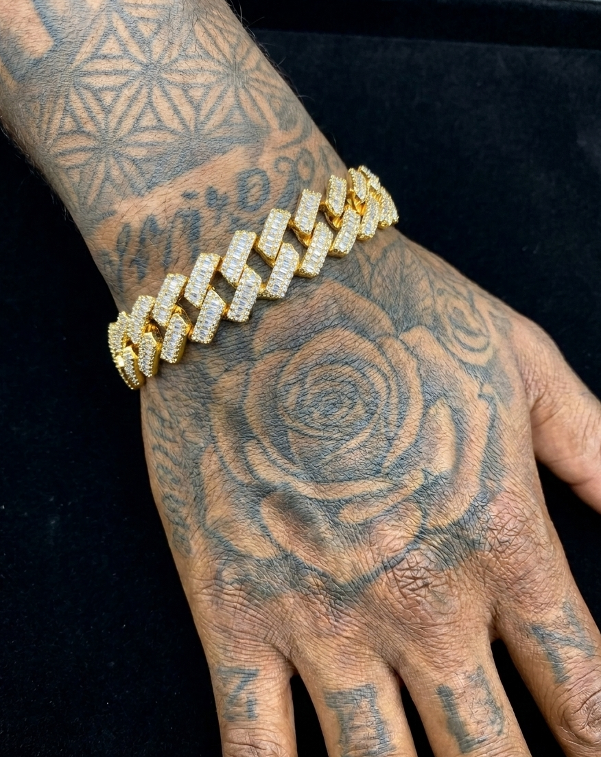 Emerald Cuban Bracelet