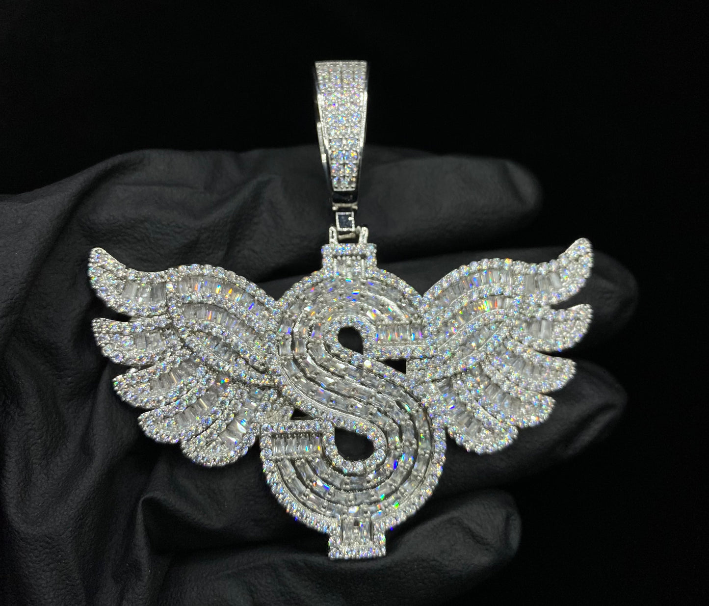 Dollar symbol pendant worn on chain by Charmbox Men