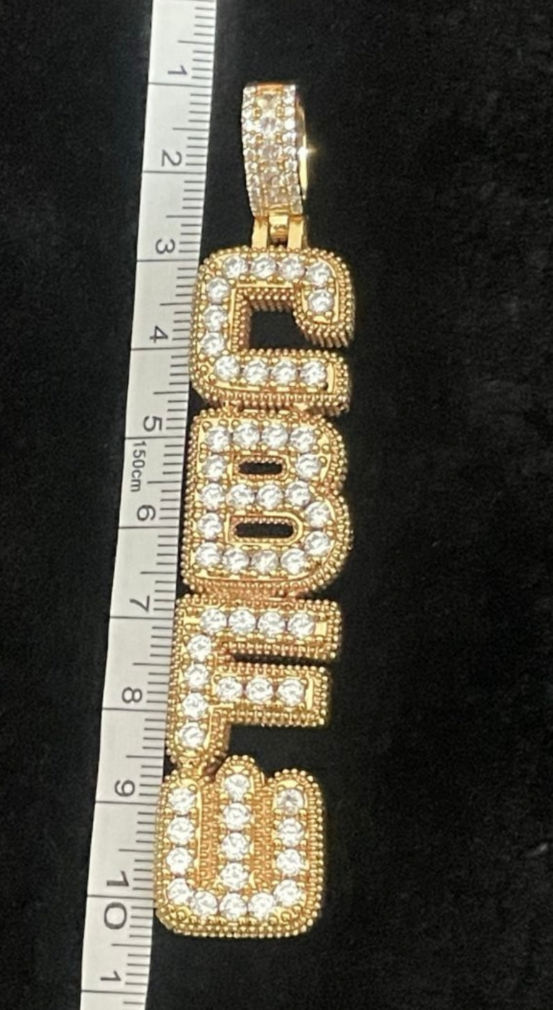 Wham custom pendant close up detail
