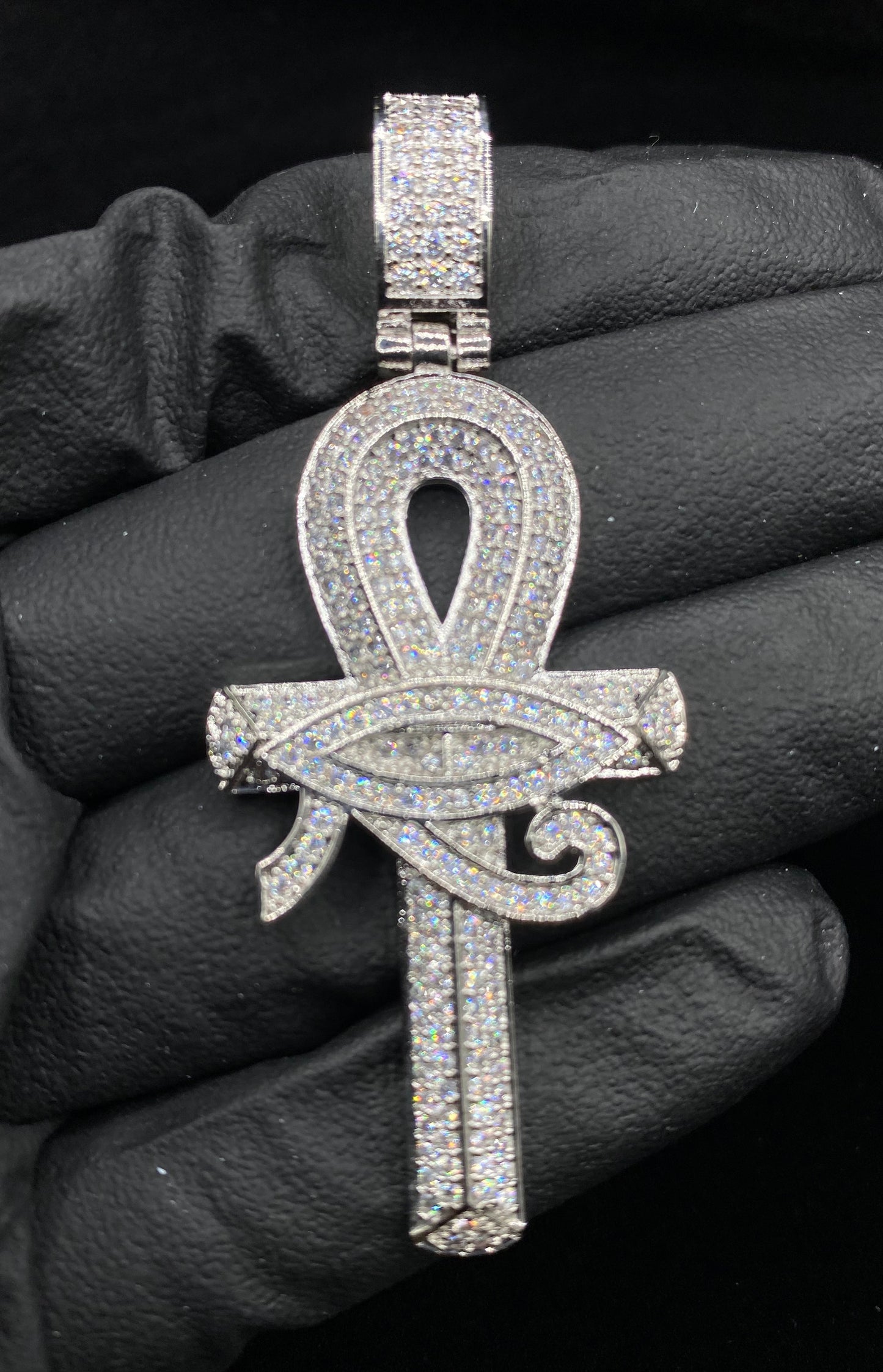 Ankh cross pendant worn on chain by Charmbox Men