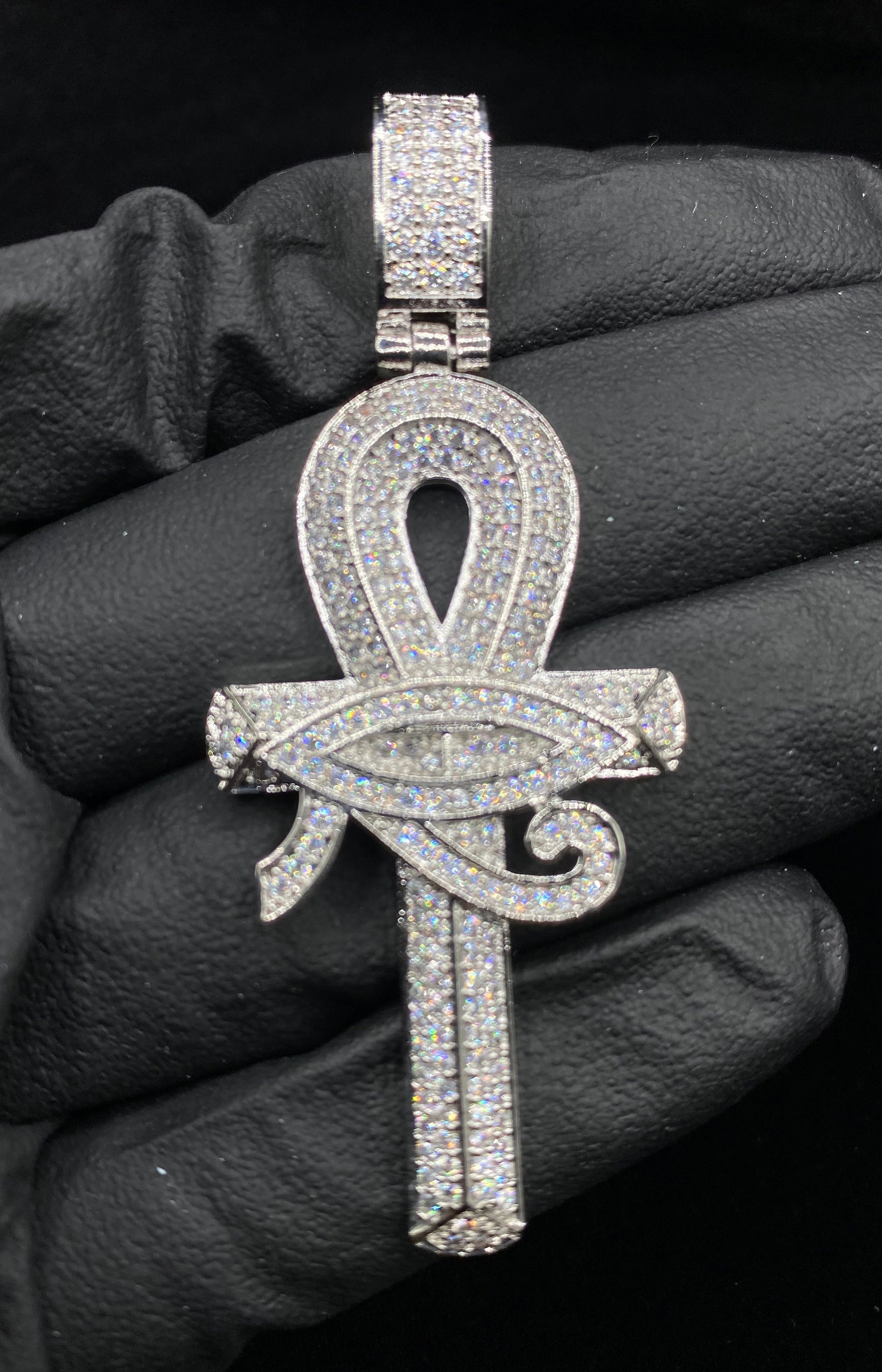 Ankh cross pendant worn on chain by Charmbox Men