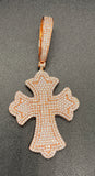 XL Chrome Cross Pendant