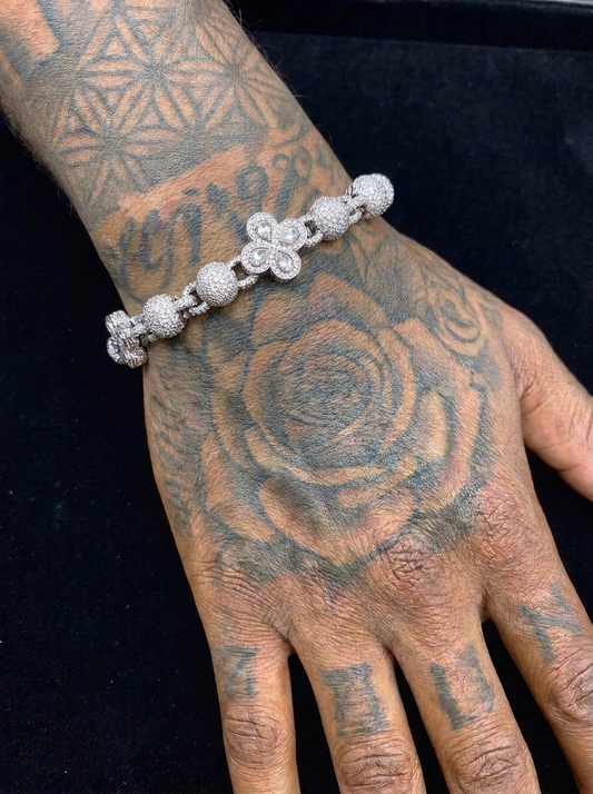 Iced Out Clover Bracelet