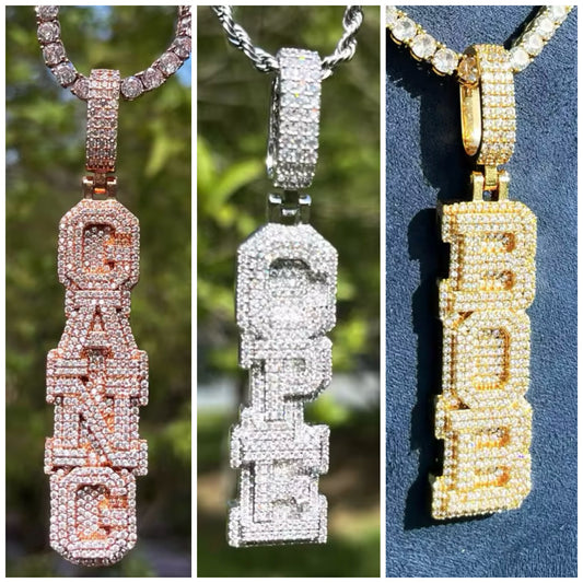 Charmbox Men Trim custom pendant gold plated personalized
