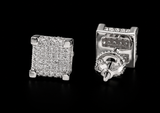 Square Ice Cube Earrings