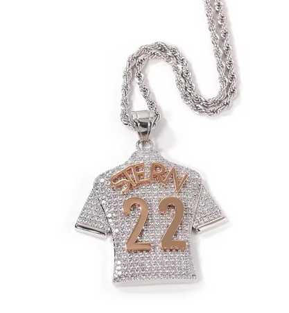 Iced Out Custom Jersey Pendant