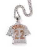 Iced Out Jersey Pendant