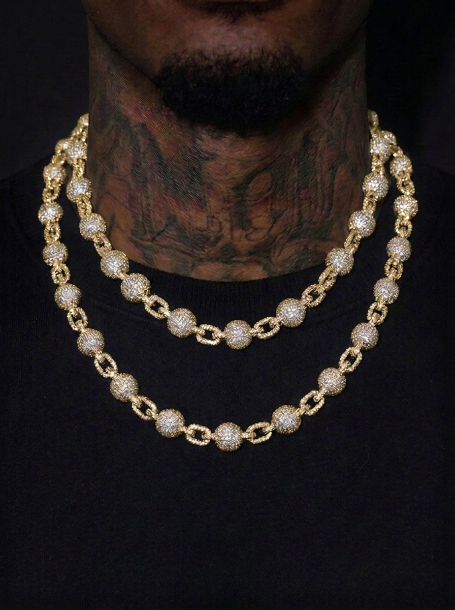 Iced Out Ball Chain