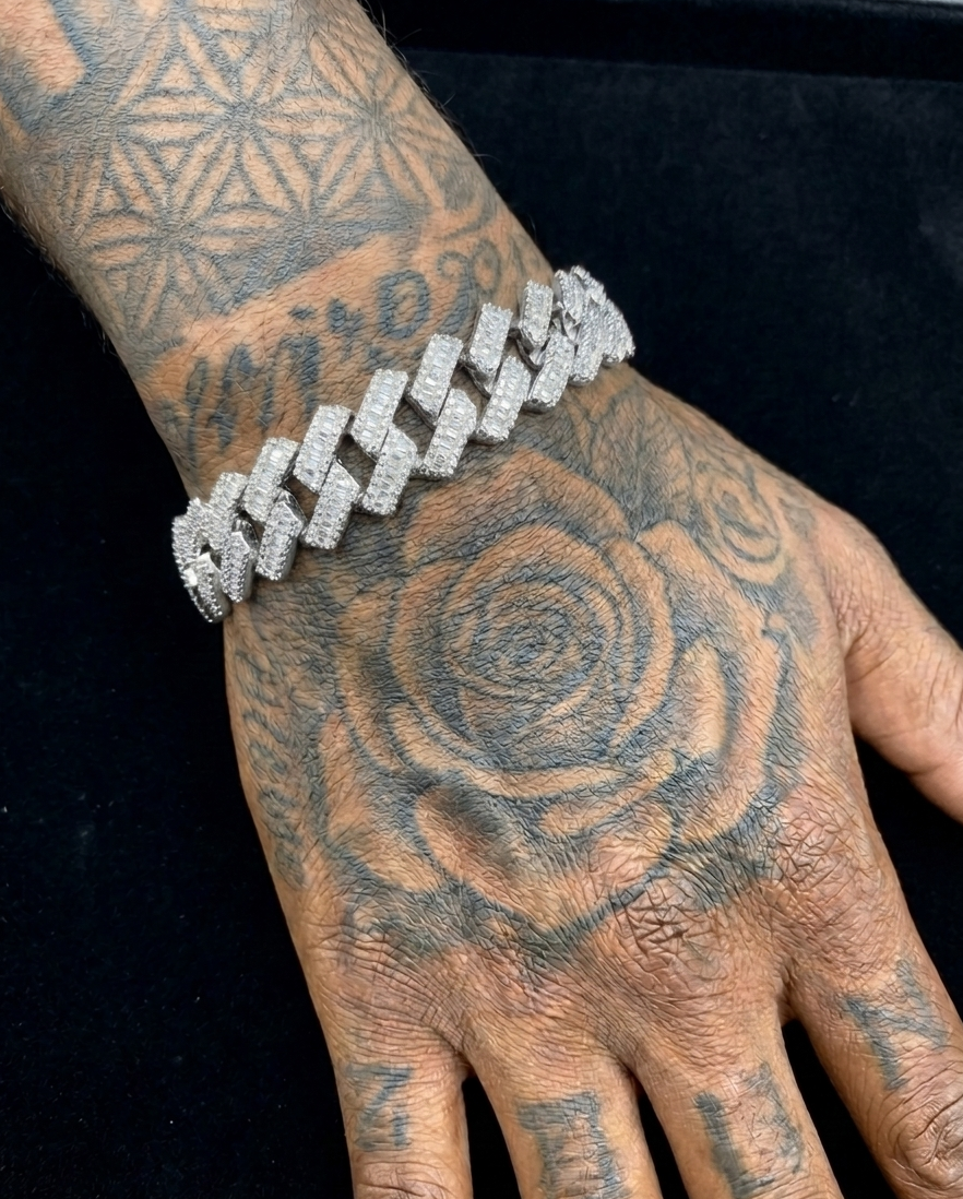 Emerald Cuban Bracelet