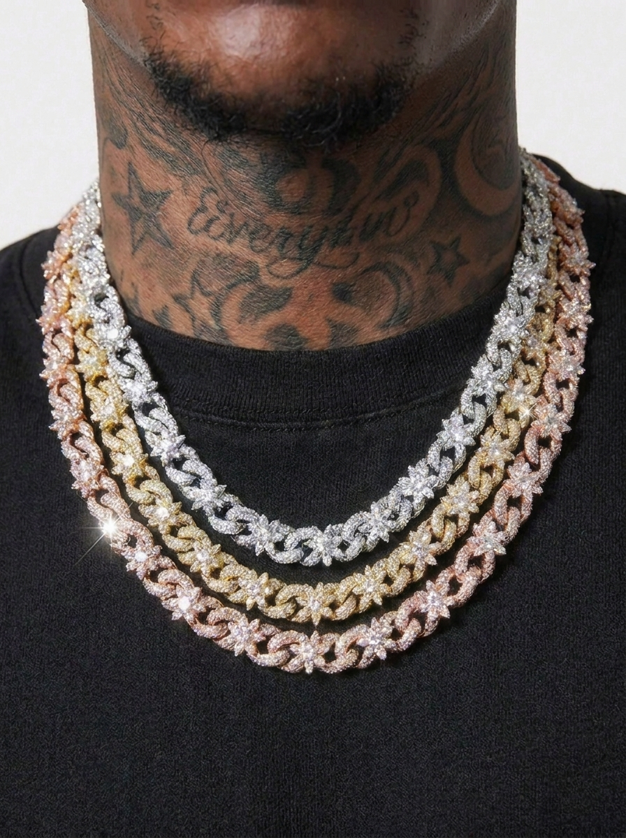 Flower Cuban Chain