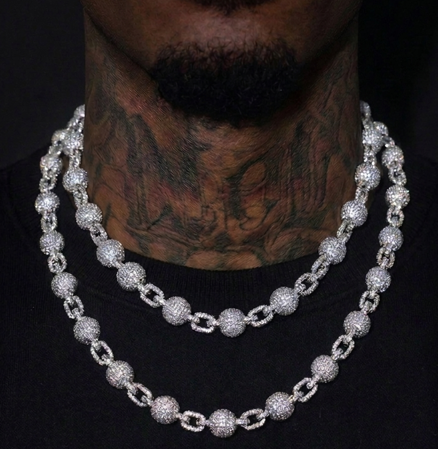 Iced Out Ball Chain