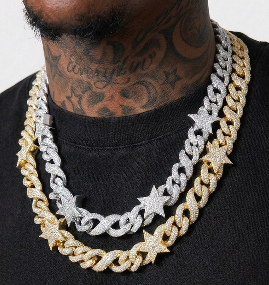 Shooting Star Cuban Chain
