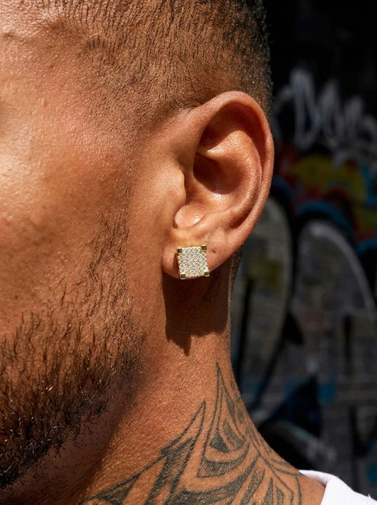 Square Ice Cube Earrings
