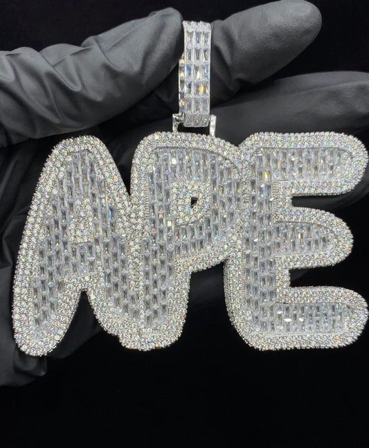 Charmbox Men BRRRR custom name necklace gold plated cubic zirconia