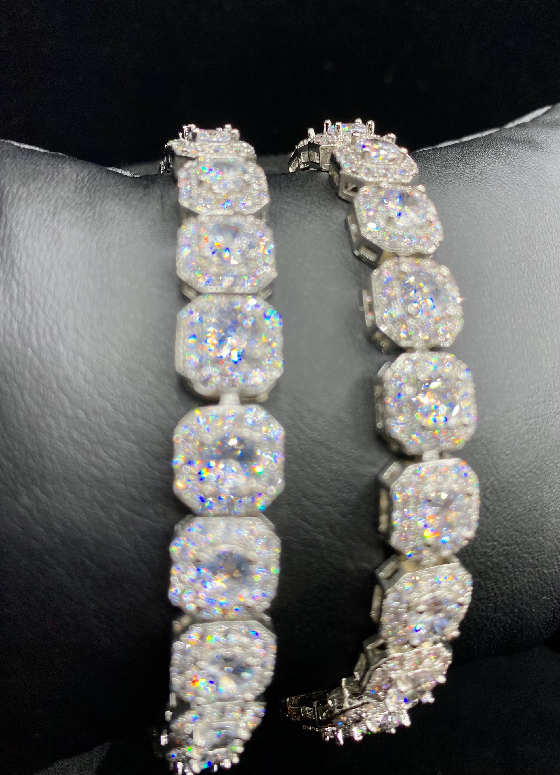 9mm Rocky tennis bracelet worn on wrist by Charmbox Men