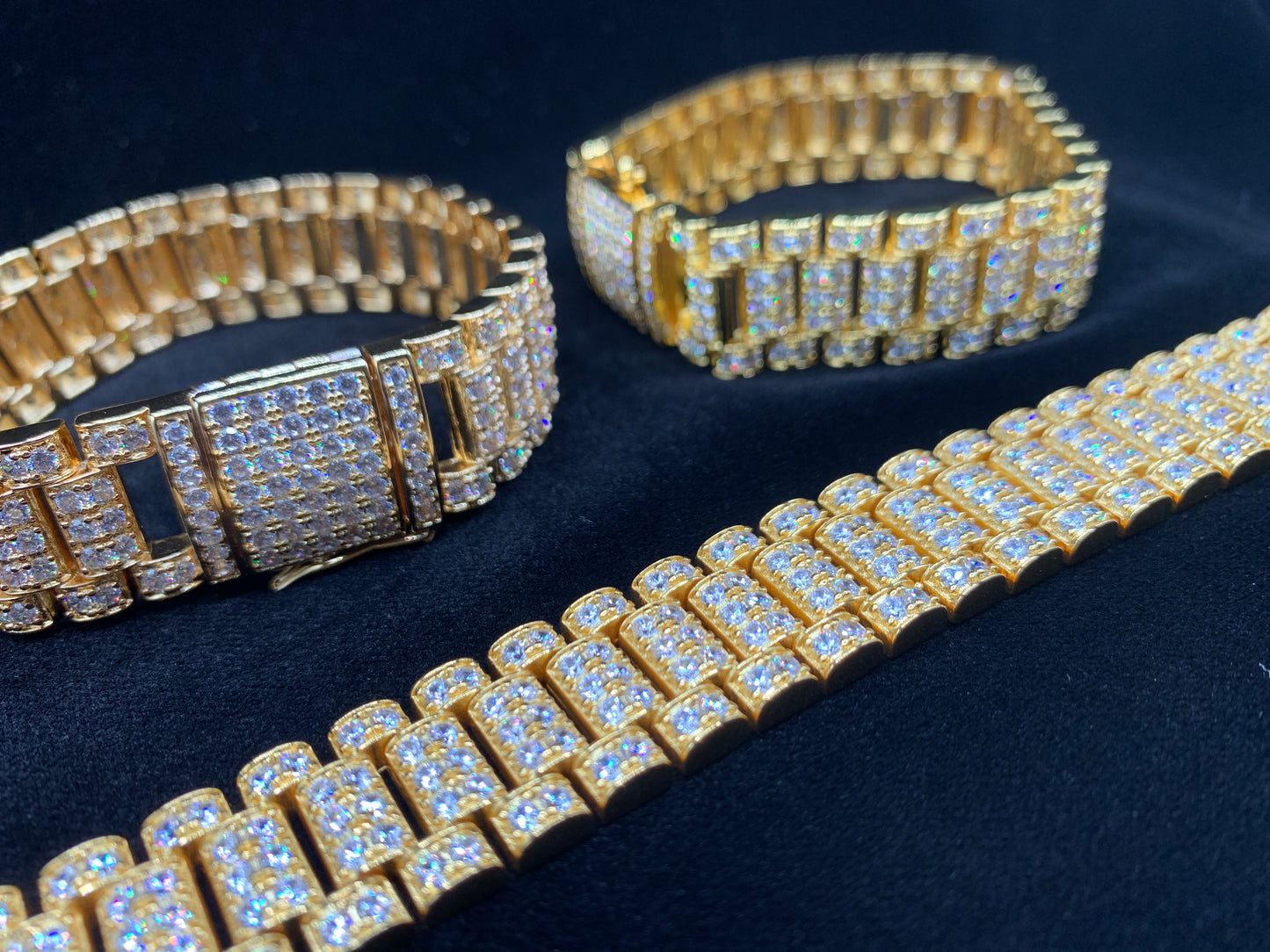 Presidential BustDown bracelet worn on wrist by Charmbox Men