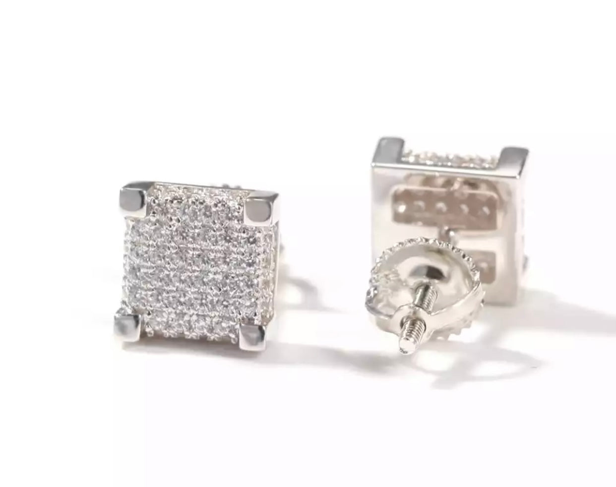 Square Ice Cube Earrings