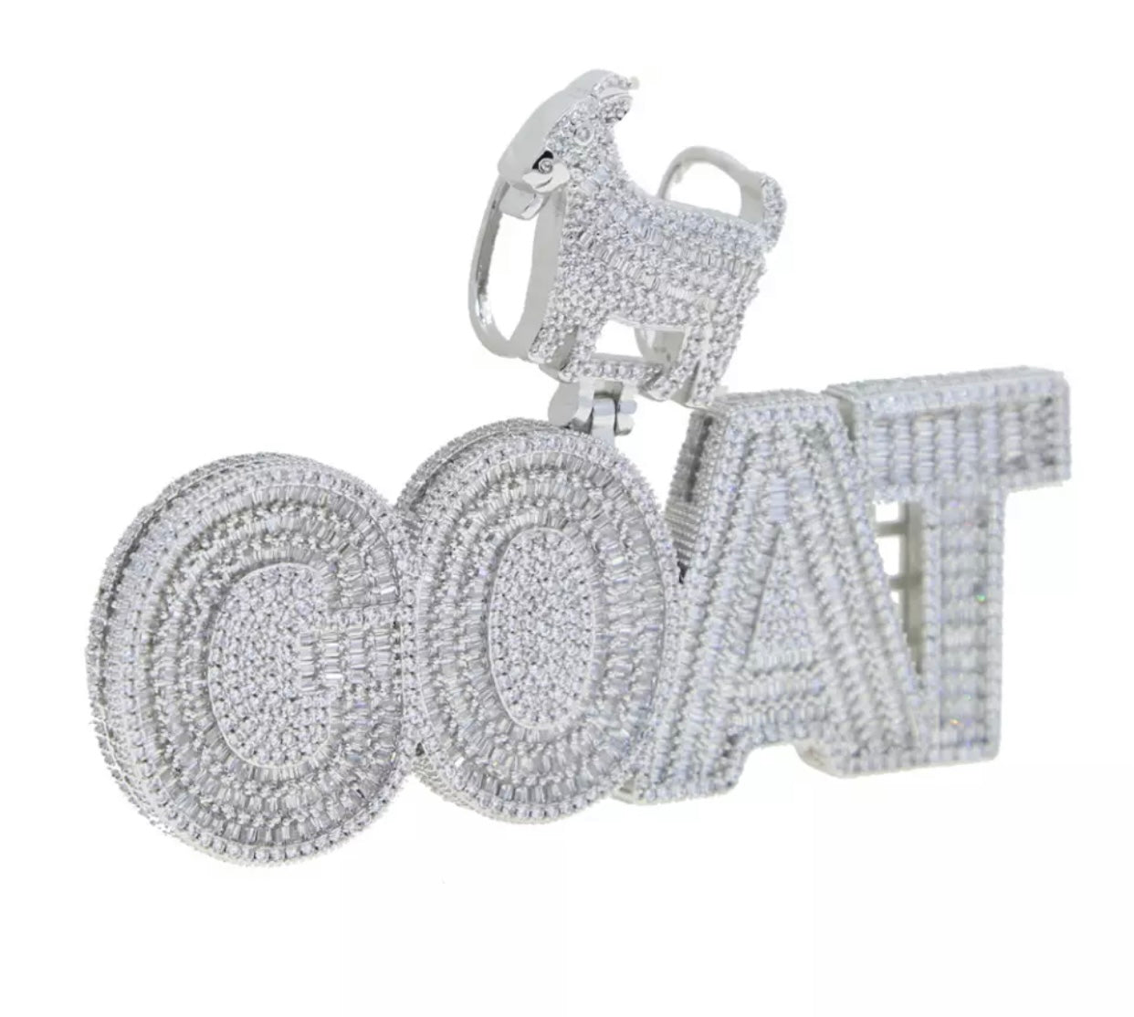 Charmbox Men The GOAT pendant gold plated with rope chain