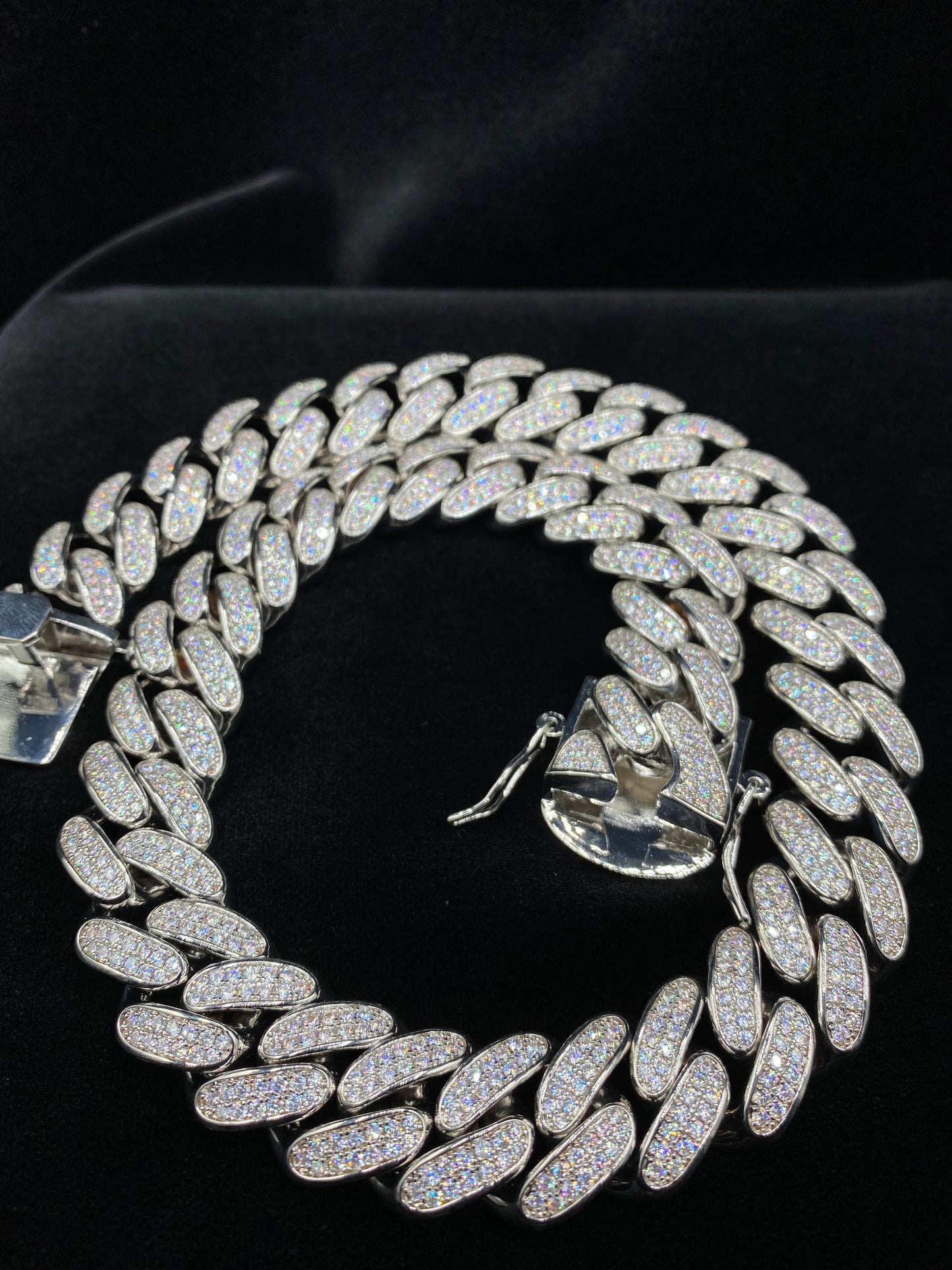 Charmbox Men Bossman Cuban chain gold plated iced out necklace