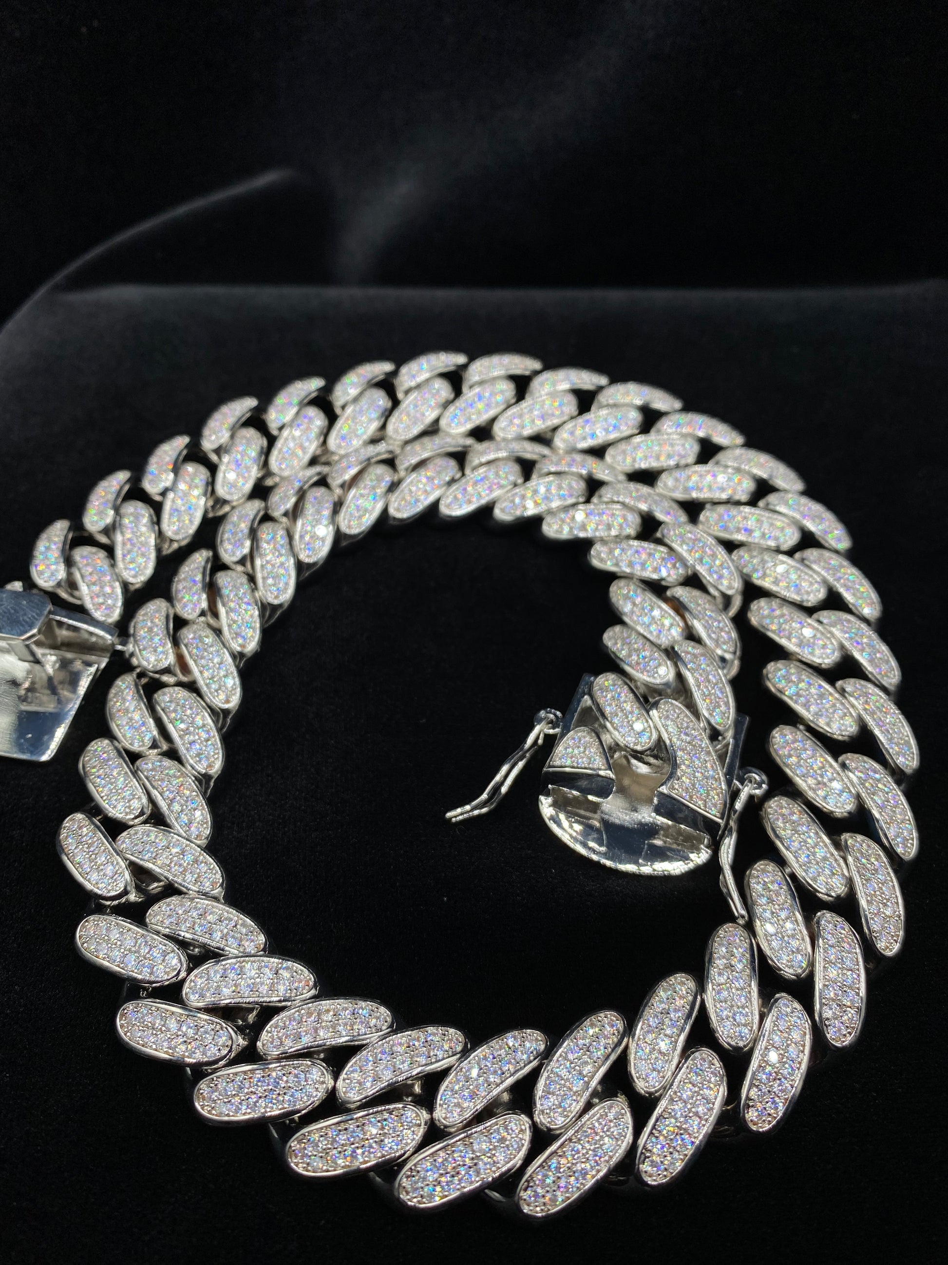 Charmbox Men Bossman Cuban chain gold plated iced out necklace