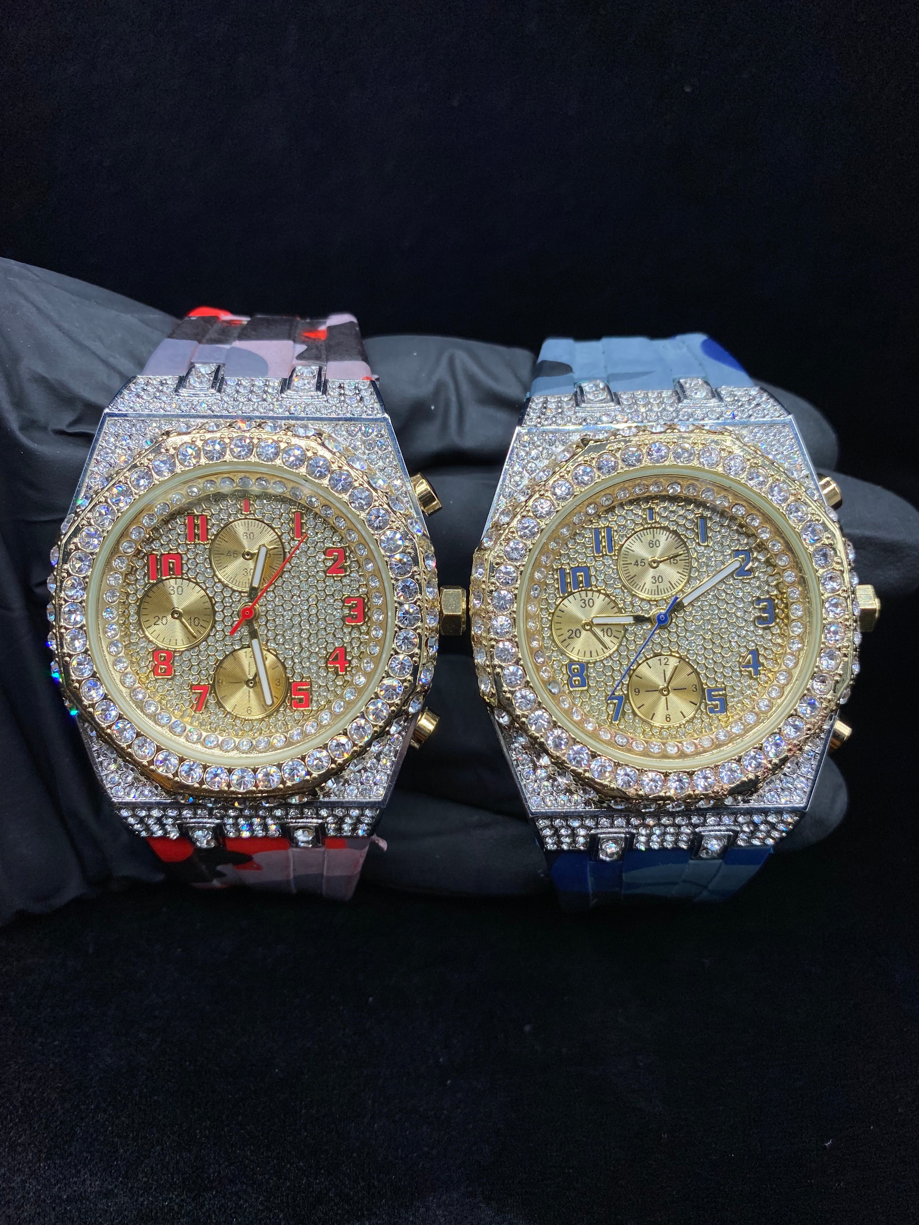 Iced Out Glacier Watch