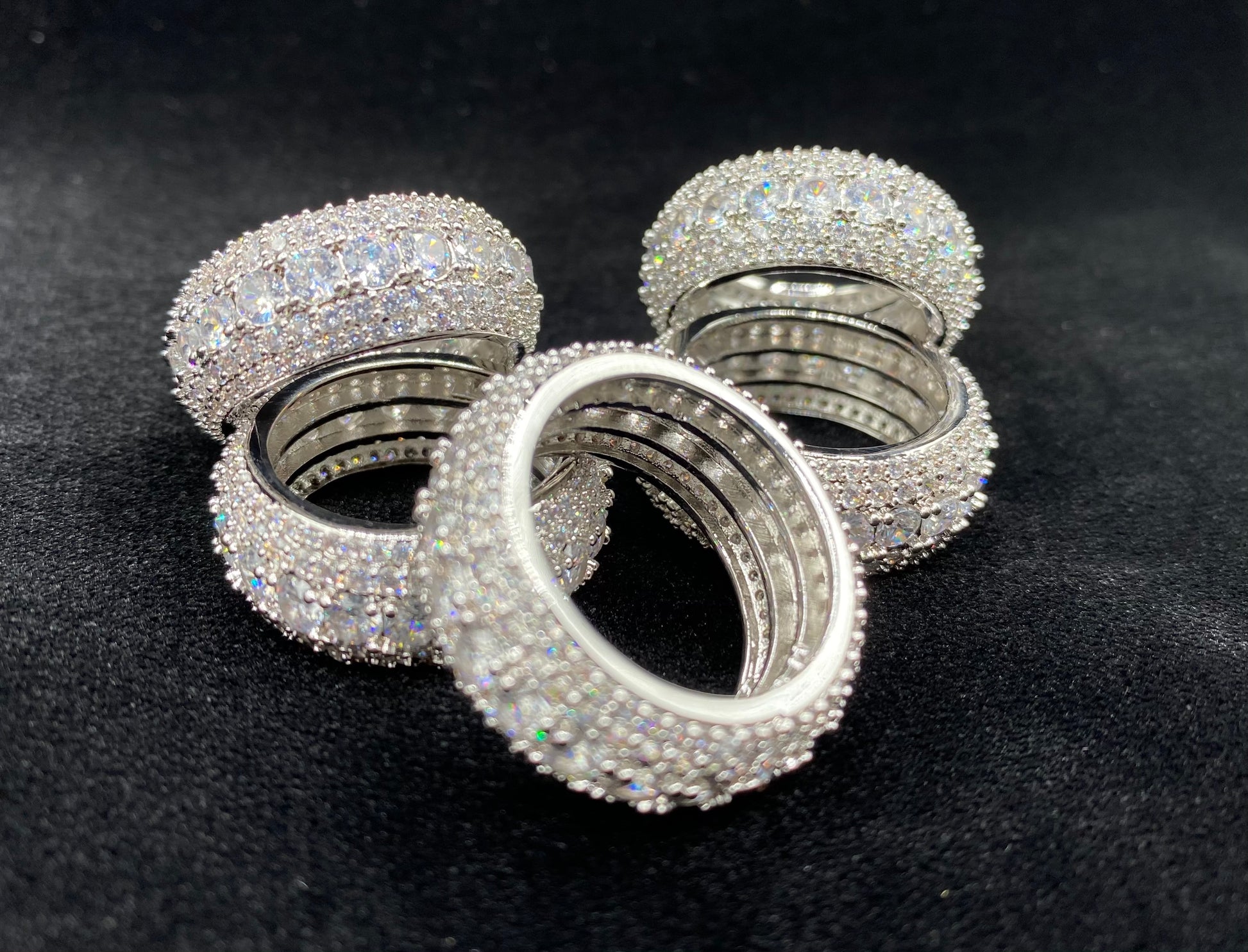 Eternity ring worn on hand by Charmbox Men