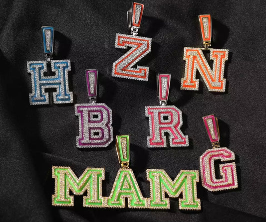 Charmbox Men glow in the dark custom name necklace personalized